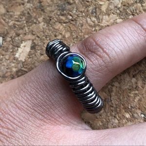 One of a kind wire wrap ring